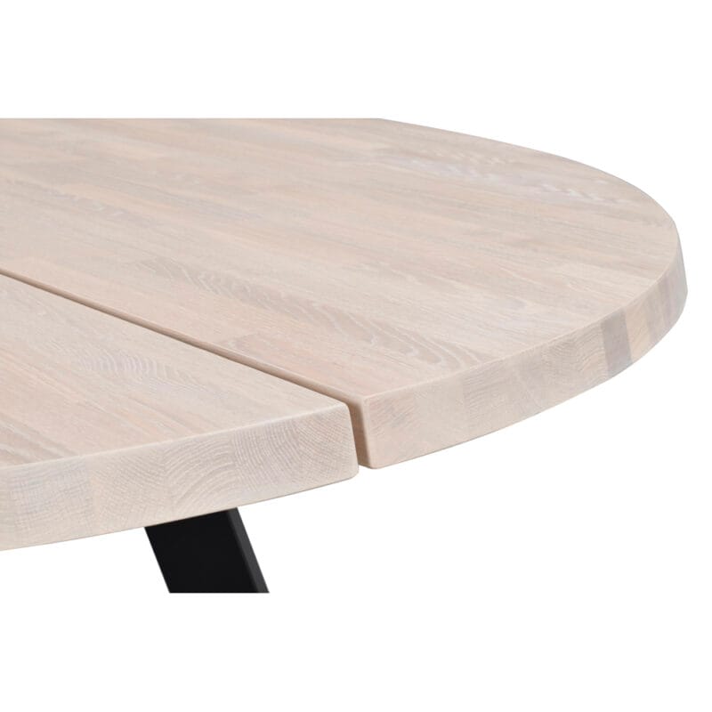 117442_det2_Fred_matbord_runt_160_vitpigm.ek_svart_R 117442_det2_Fred_matbord_runt_160_vitpigm.ek_svart_R