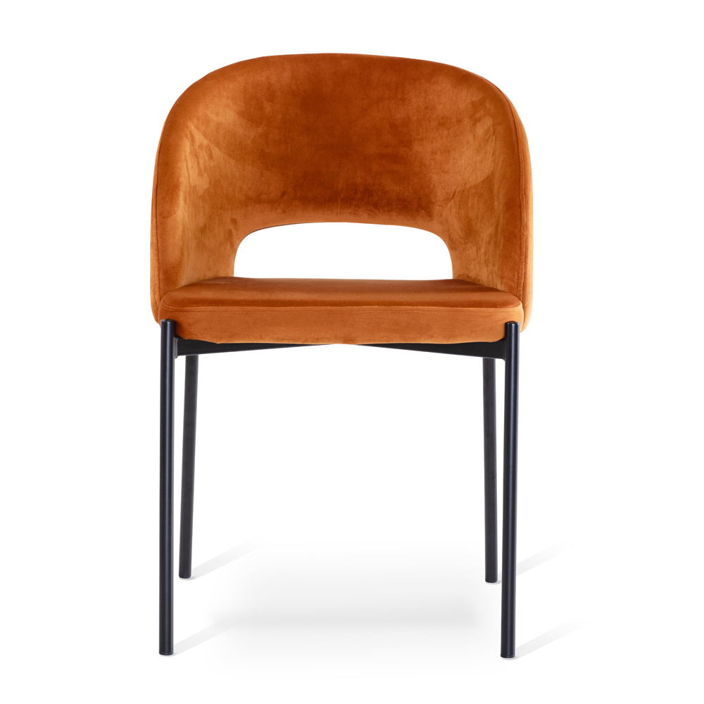 Gap stol orange sammet fram high 191624