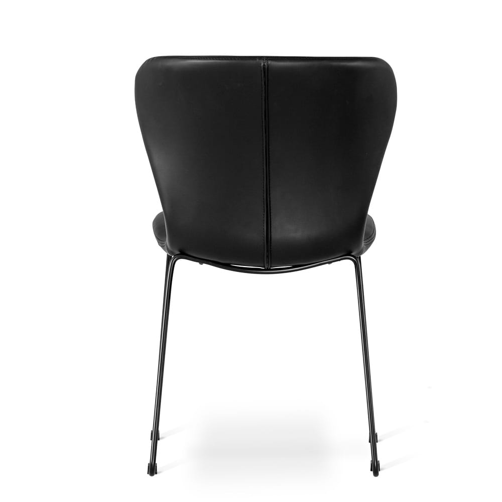 Wing stol svart svarta ben bak high 1720012