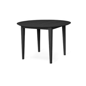ELLA Matbord Ø 110 cm svartbetsad ek