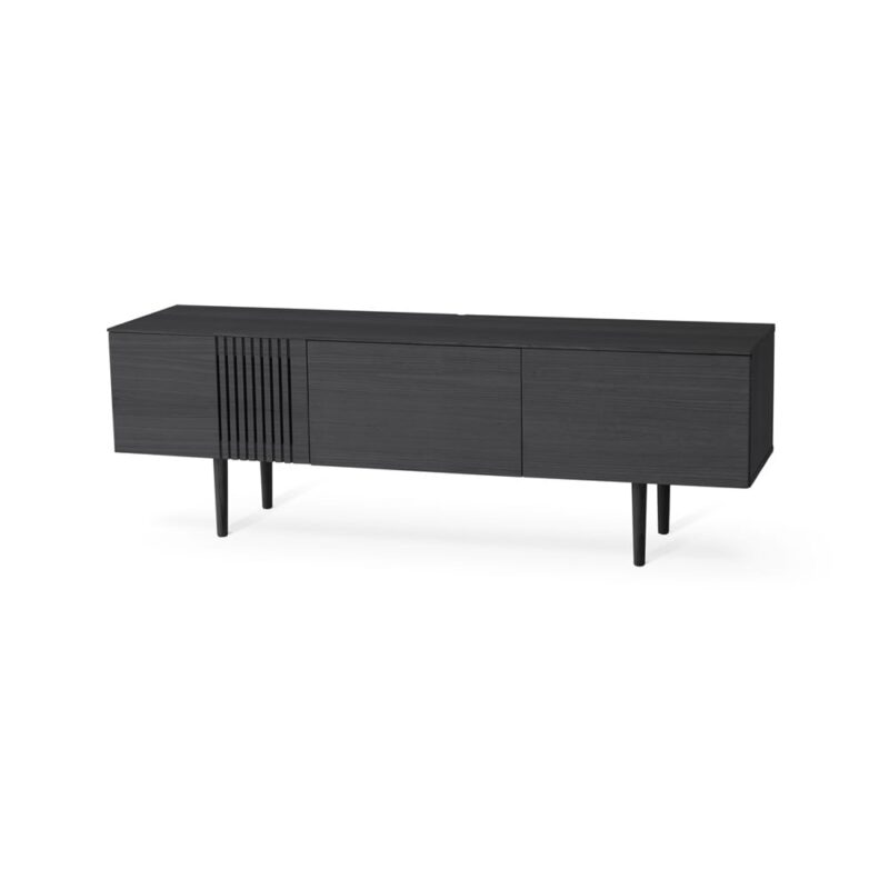 0045Joel mediabank 150 cm svart ben high 212132