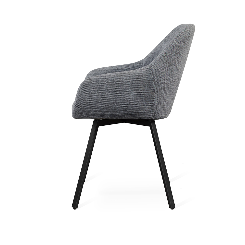 0026Navo stol morkgra snurr sida high 226021