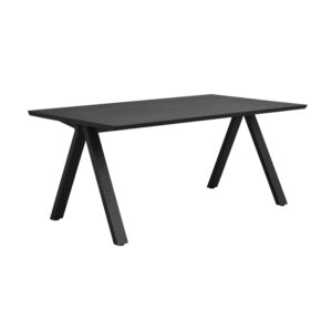 Carradale Matbord, V-ben, Svart, 170x100 cm