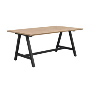 Carradale Matbord, A-ben, Ek/svart, 170x100 cm