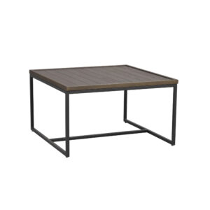 Deerfield Soffbord, Brun/svart, 70x70 cm