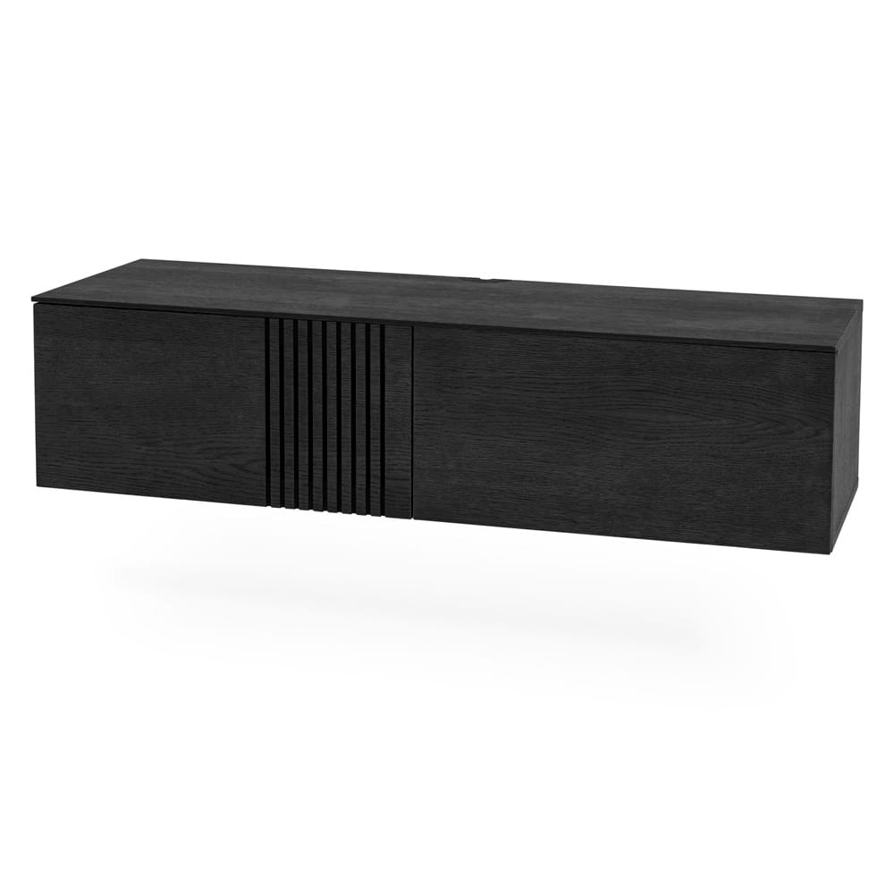 0040Joel Mediabank 120 cm svart sned utan ben High 230038