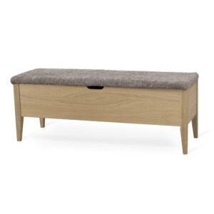 KLINTE bänk 120 cm oljad ek med Abriamo brun