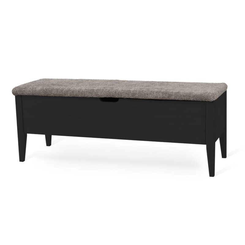 Klinte bank 120 cm svart med Abriamo brun high 2400014