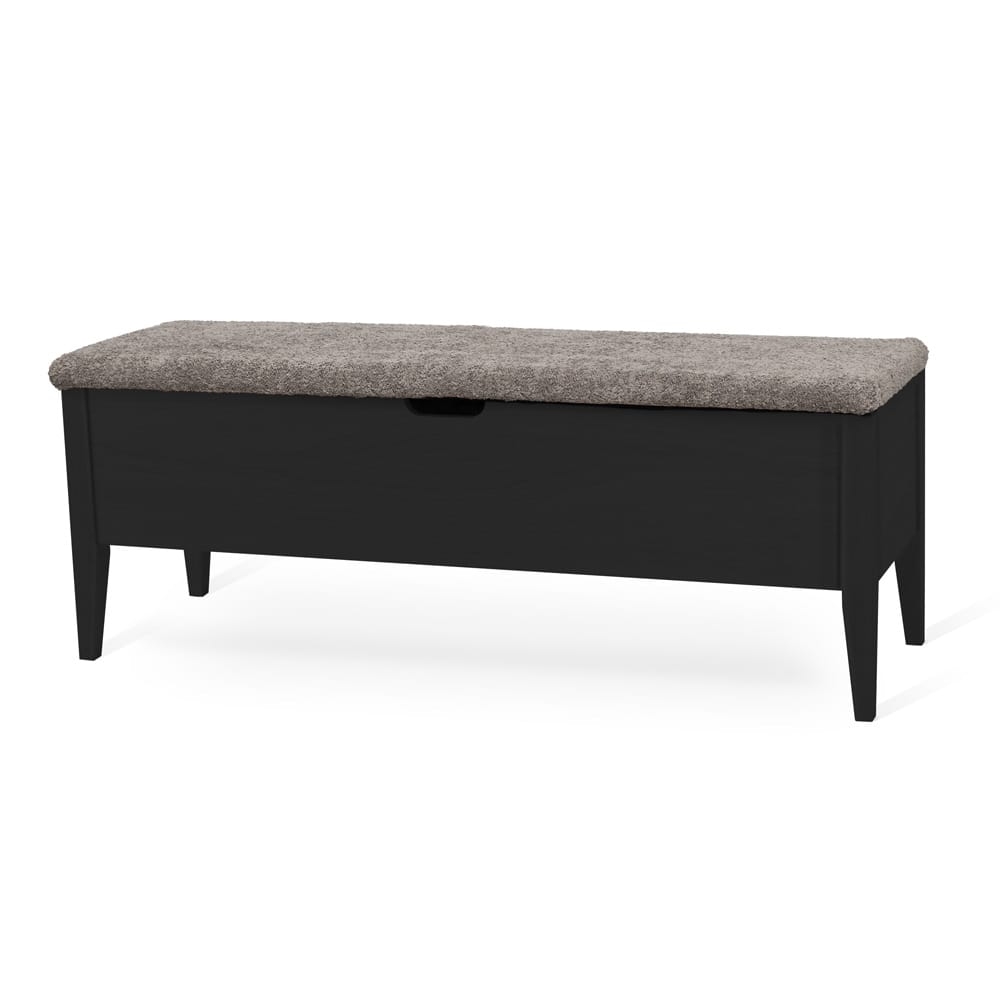 Klinte bank 120 cm svart med Abriamo brun high 2400014