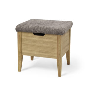 KLINTE bänk 45 cm oljad ek med Abriamo brun