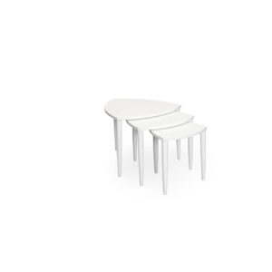 Bordbirger TRIPOLI Satsbord Vitlack 1st: 60x60 cm 1st: 50x50 cm 1st: 40x40 cm