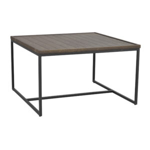 Deerfield Soffbord, Brun/svart, 80x80 cm