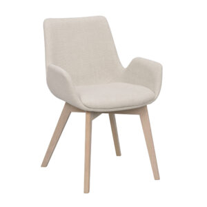 Drimsdale Karmstol, Beige/vitpigmenterad