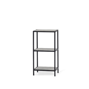 STEEL Hylla 76 cm svart metall utan hyllplan