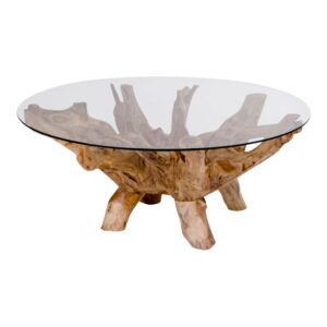 Amazonas Soffbord, glas, naturbenø110x50 cm