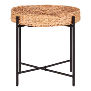 Naro Sidobord, metall och vattenhyacint
Ø50x48,5 cm