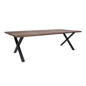 Toulon Matbord med vågkant, ek, rökt, förberett för förlängningsplattor
100x300x75 cm