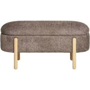 Branca Bänk med förvaring, brun/natur, HN1237