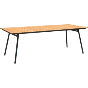 Cleveland Matbord, bordsskiva i teak, natur, svarta ben
90x220x74 cm