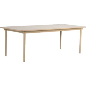 Fairmount matbord 220x95 beige HPL/vitpigmenterad ek
