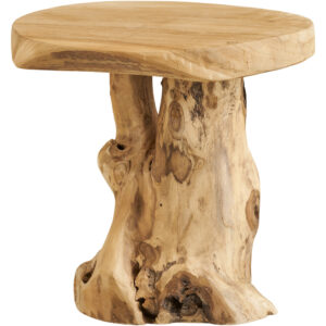 Palena Sidobord, teak, natur ø40x45 cm