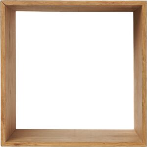 Lattoon Vägghylla, ek, naturfärgad, 30x18x30 cm