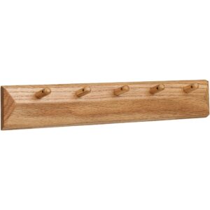 Barco Klädhängare med 5 krokar, ek, 50x8,5 cm