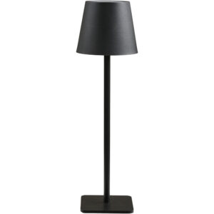 Bradford Bordslampa, metall, uppladdningsbar, svart