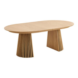 Osaka Matbord Oval ekfaner, inkl. två iläggsplattor 120x200-250-300x75 cm i olika utföranden