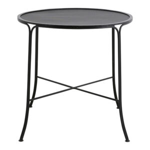 OLIVO trädgårdsbord runt - svart