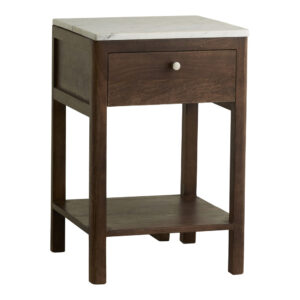 BILLE sängbord - trä/marmor