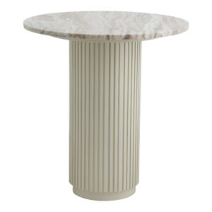 ERIE cafébord - elfenbensfärgad marmorskiva