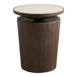 KWANDO sidobord med travertinskiva - natur