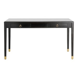 EMS skrivbord med 2 lådor, S - svart