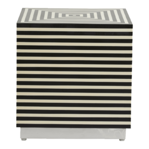 TAURA soffbord - svart/elfenben