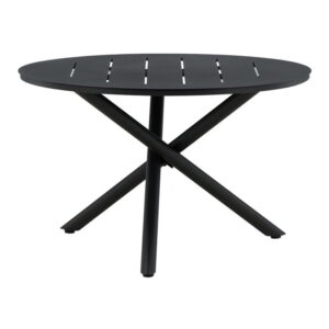 Alma Runt matbord, Svart, ⌀120