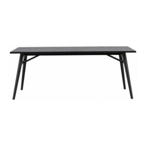 Sleek Rektangulärt matbord, Svart, 195 x 95