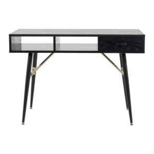 Gold Skrivbord, Svart, 110 x 60