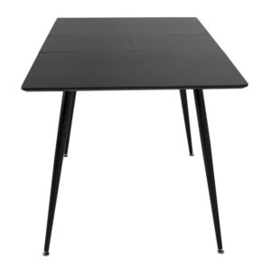 Silar Rektangulärt matbord, Svart, 120 x 80