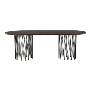 Stone Ovalt matbord, Mocca, 220 x 100