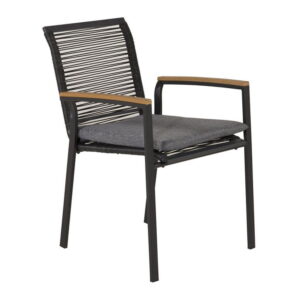 Dallas Matstol, Svart, 64 x 84 x 57