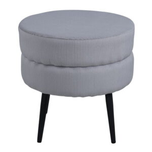 Pot Ottoman / Puff, Grå, ⌀40