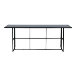 Leif Rektangulärt matbord, Svart, 200 x 90