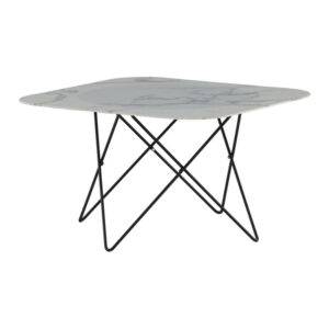 Tristar Soffbord, Vit, 80 x 80