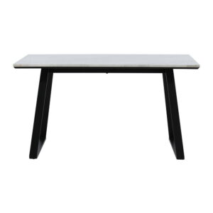 Estelle Rektangulärt matbord, Svart, 140 x 90