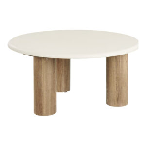Fondi Soffbord, cementlook, sand/brun, ø80x40 cm