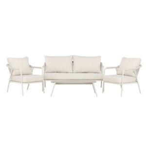 Sicily Loungeset, Beige, Bord:108x55x32,5