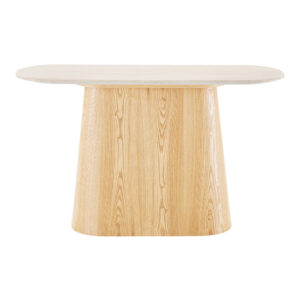 Larvik Avlastningsbord, granit-/askfaner, naturvit/off white, 130x40x78 cm