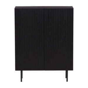 Björkön Skåp, Svart, 30 x 103 x 80