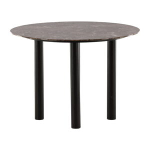 Havsten Runt matbord, Svart, ⌀106